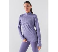 Under Armour Tech Twist Half Zip Sweatshirt Purple XS Woman