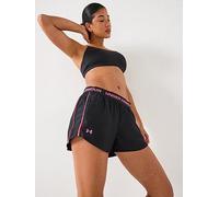 Under Armour Tech Play Up Shorts Black Red Women - XL