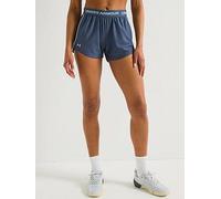 Under Armour Women's Tech Play Up Shorts, fast-drying pockets, Downpour Gray/Harbor Blue 2XL