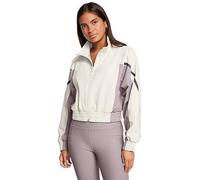 UNDER ARMOUR Women's Training Unstoppable Crop Jacket, White, Size 2Xl, Women White