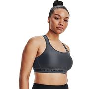 Under Armour Women's UA Crossback Mid Bra, Medium Support Racer Back Bra with Removable Cups, Cooling and Sweat-Wicking Wireless Sports Bra