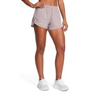 Ua Womens Ua Fly By 3'' Shorts Tetra Gray / Tetra Gray / Reflective Lg