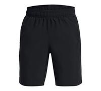 UNDER ARMOUR Junior Boys Woven Wordmark Shorts - Black/White, Black / / White, Size Xl Black / / White