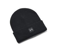 Under Armour Women's UA Halftime Cuff, Super-Soft Ribbed Knit Beanie, Light and Warm Running Hat for Winter Workouts, Sweat-Wicking Knitted Hat for All Day Comfort and Warmth Black