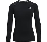 Under Armour Women's HeatGear Compression Long-Sleeve T-Shirt, Black (001)/White, Small