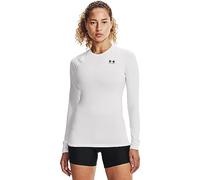 Under Armour Women's HeatGear Compression Long-Sleeve T-Shirt, White (100)/White, Medium