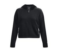 Under Armour Womens UA Journey Fleece Hoody in Black Cotton - Size UK 8-10 (Womens)