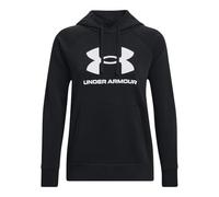 Under Armour Rival Fleece Big Logo Hoodie Black S Woman