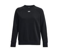 Under Armour Women's Training Rival Fleece Crew Sweatshirt - Black/White, Size XL