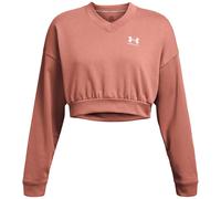 Under Armour Womens Ua Rival Terry Os Crop Crew Sweatshirt Cropped Sweater