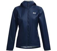 Under Armour Womens Forefront Rain Jacket Acad/White M