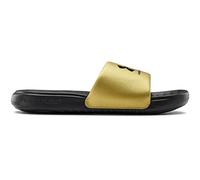 UNDER ARMOUR WOMEN'S ANSA FIXED SLIDERS SLIDES SANDALS BLACK GOLD POOL BEACH NEW