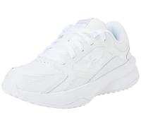 Under Armour Women's UA W Edge LTHR All White Women's Trainers, Leather Running Shoes for the Gym and Outdoors, Lightweight Sportswear