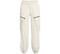 Under Armour Womens Unstoppable Solid Patterned Combat Joggers in White - Size 8 UK