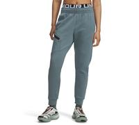Under Armour Womens Unstoppable Solid Patterned Slim Joggers in Jasper Blue - Size 10 UK