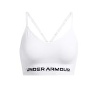 Under Armour Women's Vanish Seamless Low Sports Bra - White/Black - Size: Small
