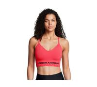Under Armour Women's Vanish Seamless Low Impact Sports Bra, Opaque, Racer Red/Black, Medium