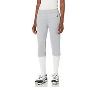 Under Armour Women's Vanish Softball Beltless Pants, Baseball Gray (075)/Black, S