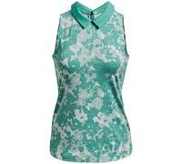 Under Armour Womens Zinger Rise Sleeveless Golf Polo Shirt - Neptune