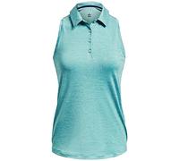 Under Armour Women's Zinger Sleeveless Polo Shirt, Blue Foam, M