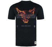 Under Armour x Project Rock Fire Black Crew Neck Mens T-Shirt 1361732 001 Cotton - Size X-Small