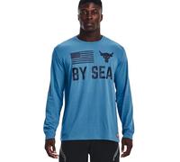 Under Armour X Project Rock Long Sleeve Top, Chicago Blue/Petroleum Blue, XL