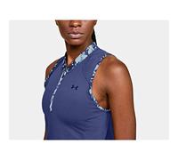 Under Armour Zinger Sleeveless Zip Polo - Blue Ink//Academy (497), Small,1355497-497