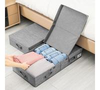 Under Bed Fabric Clothes Organizer with Lid