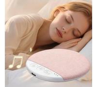 Under Bluetooth Pillow Speaker with White Noise,Ultra-Thin Under Pillow Sleep Sound Machine for Sleeping Adults,Rechargeable Sleep Aid Speaker with Timer,Valentine's Day Gifts for Her/Him (Pink)