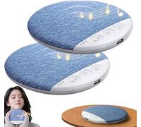 Under Bluetooth Pillow Speaker with White Noise,Ultra-Thin Under Pillow Sleep Sound Machine for Sleeping Adults,Rechargeable Sleep Aid Speaker with Timer,Valentine's Day Gifts for Her/Him (2Pcs-Blue)