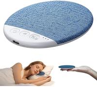 Under Bluetooth Pillow Speakers for Sleeping with White Noise, Ultra-Thin Flat Sleep Pillow Speaker, Volume Control & Auto-Off Timer, Sleep Aid with Stereo Bass Sleep Headphones for Adults (Blue)