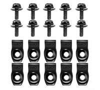 Under Body Push Clips U-Nuts 10mm Black Set