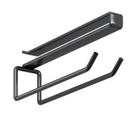 Under Cabinet Glass Rack, No Drill Space Saving Metal Organizer, Wine Glass Hanger with Easy Installation, Durable Steel Cup Rack with Anti-Slip Design, Kitchen Bar Accessory, Under Counter Bar