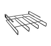Under Cabinet Hanging Rack, Carbon Steel Cutting Board Holder with No Drill Installation, for Kitchen Pot Lid Chopping Board Organizer