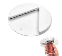 Under Cabinet Jar Opener, Under Cabinet Jar Lid & Bottle Opener Any Size or Type of Lid Effortlessly, Great for Seniors & Weak Arthritic Hands, 7.1 Inches White