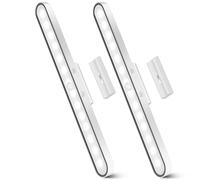 Under Cabinet Kitchen Lights, 6000K Dimmable Wireless Motion Sensor Wall Lights, USB-C 2500mAh Rechargeable Battery Operated LED lights indoor for Kitchen, Cupboard, Wardrobe, Stair and Mirror, 2 Pack