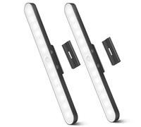 Under Cabinet Kitchen Lights, 6000K Dimmable Wireless Motion Sensor Wall Lights, USB-C 2500mAh Rechargeable Battery Operated LED lights indoor for Kitchen, Cupboard, Wardrobe, Stair and Mirror, 2 Pack