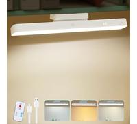 Under Cabinet Kitchen Lights LED Cabinet Lights Reading Lamp Magnetic Closet Lamp,1200mah Battery,USB Rechargeable Adjustable 3 Colors Remote Touch Control for Kitchen Makeup Wardrobe Mirror