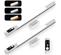 Under Cabinet Kitchen Lights,Motion Sensor Lights Indoor,44 LED Under Cupboard Kitchen Lights with Magnetic, 38cm USB-C Rechargeable LED Night Lights for Kitchen,Wardrobe and Cupboard (White,2 Pack)