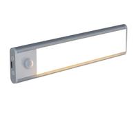 Under Cabinet Light 20cm Rechargeable USB-C - Slim Aluminium LED Bar with Motion Sensor, Magnetic Stick-On Under Cupboard Lighting for Kitchens, Wardrobes & Small Spaces