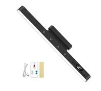 Under Cabinet Lights - 11.4 Inch Table Lamp | 5 Color Temps Dimmable Rechargeable Magnetic Light 2500mAh with Remote Control | for Home, Shelf, Closet, Bedside, Bedroom, Bathroom