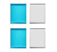 Under Cabinet Lights Magnetic stickys 4PCS - Replacement Magnetic Strips with Adhesive Backing for Under Cabinet Lighting Universal Arc Iron Sheet for Cabinet Lighting(Non-Magnetic