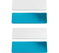 Under Cabinet Lights Magnetic stickys 4PCS - Replacement Magnetic Strips with Adhesive Backing for Under Cabinet Lighting Universal Blue Iron Sheet for Cabinet Lighting(Non-Magnetic