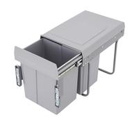 Under Cabinet Pull Out Trash Can with Soft Close, Dual Compartment for Kitchen Waste Sorting