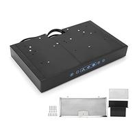 Under Cabinet Range Hood 12V Cooking Range Hood 3 Speed Adjustable with Touchable Screen LED Light for RV Kitchen