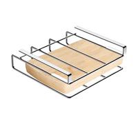 Under Cabinet Stand for Boards - Steel 27 x 26 x 3 cm | Chopping Board Organizer | Under Cabinet Table Holder | Kitchen Utensil Organizer Rack