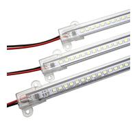 Under Cabinet Strip Lights, 5 Pcs 220V Under Cupboard Light Tube 72 LEDs, Energy Efficient Hard Lighting Bar, Under Counter Lights for Kitchen, Shelf, Workspace, Wine Cabinet (Warm White, 50cm)