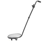 Under Car Inspection Mirror with Light & Telescoping Handle, Adjustable Angle Under Vehicle Inspection Security Mirror Magnifying Security Mirror for Trucks, Equipment, Shelves