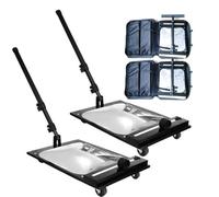 Under Car Inspection System with LED Lights - Foldable and Retractable Large Square Tool for Vehicle Maintenance