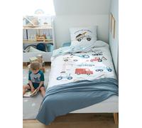 Under Construction Duvet Set for Children, by Magicouette printed white